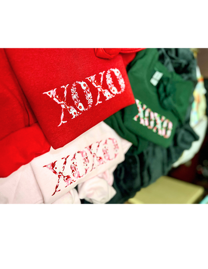 XOXO Bloom Embroidery Pink Sweater