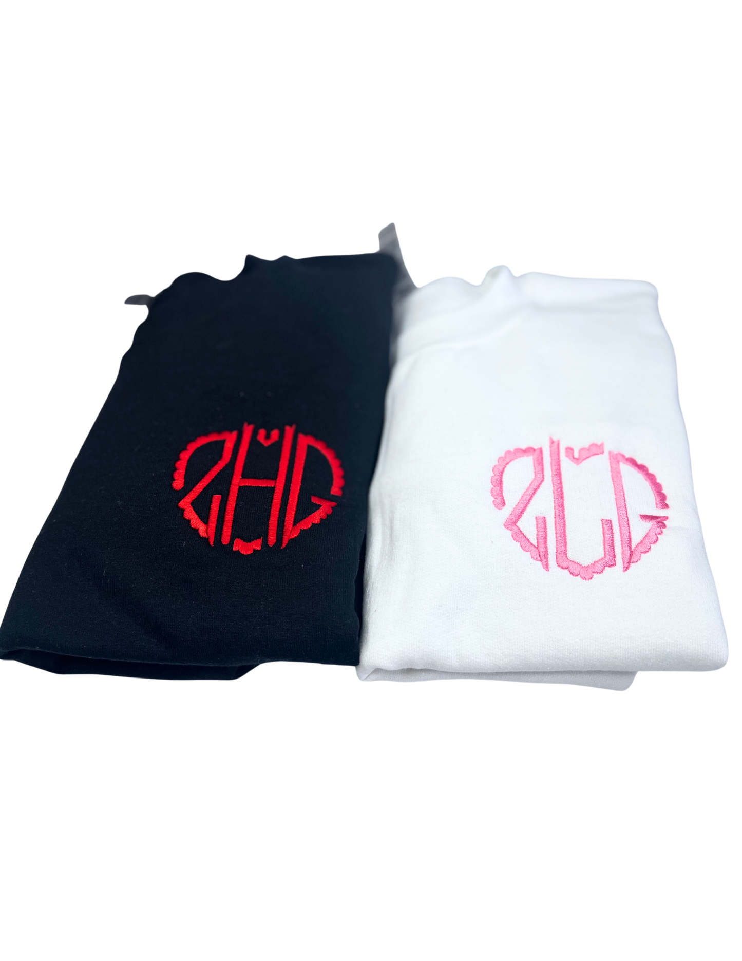 Heart Monogram Personalized Youth Embroidered Sweater