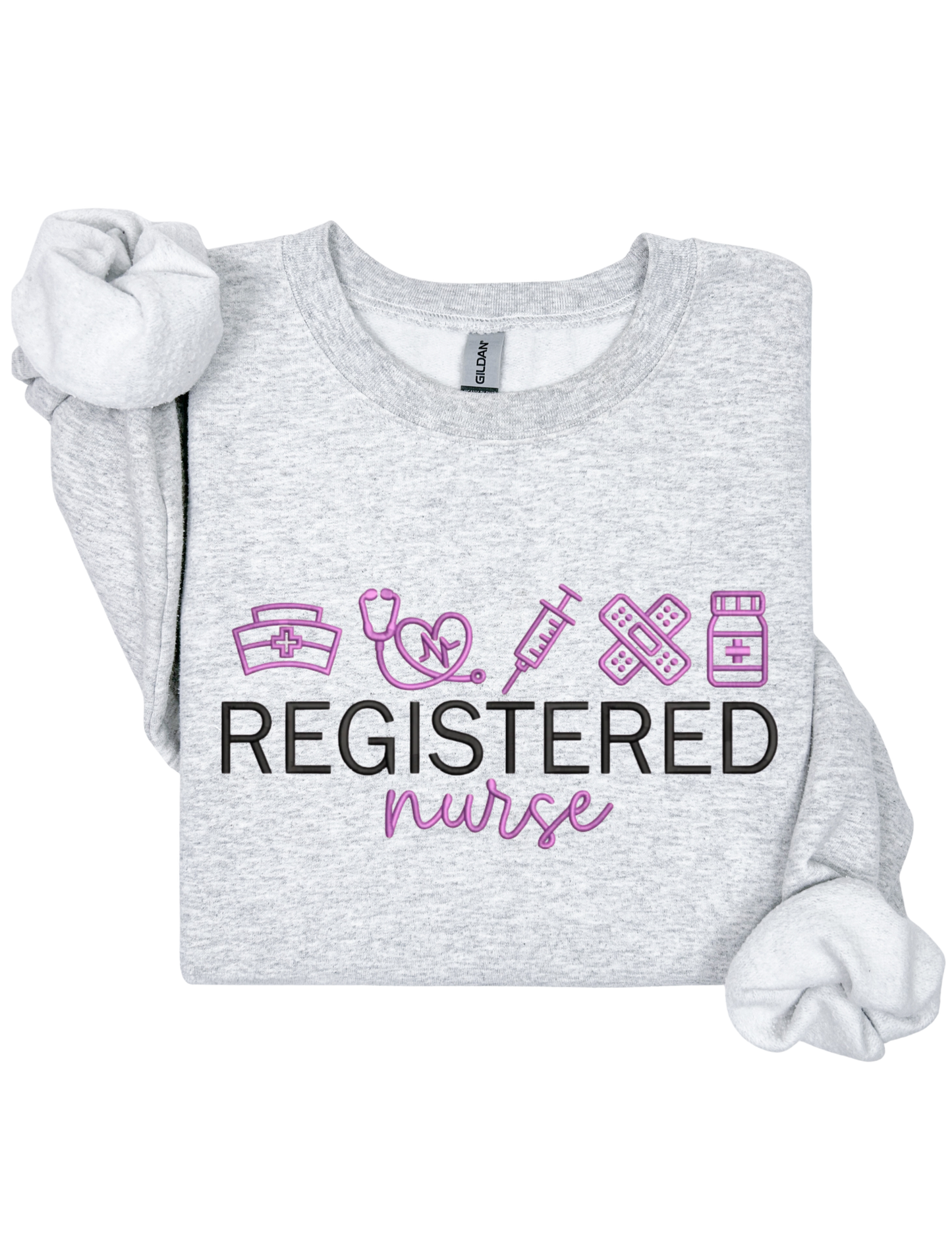Registered Nurse Embroidery Sweater