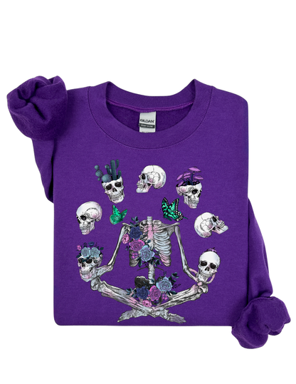 Floral Bones Sweater