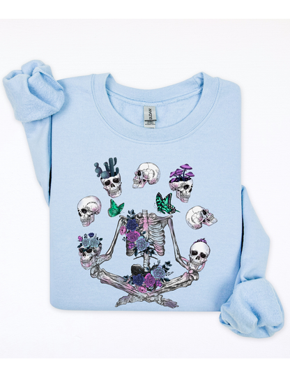 Floral Bones Sweater
