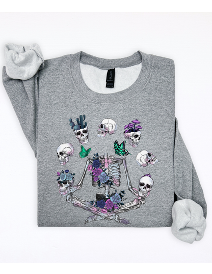 Floral Bones Sweater