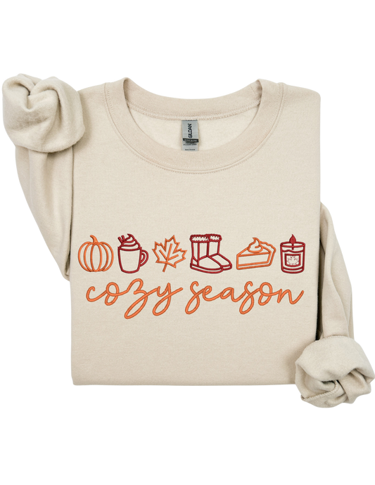 Cozy Season Embroidery Sweater