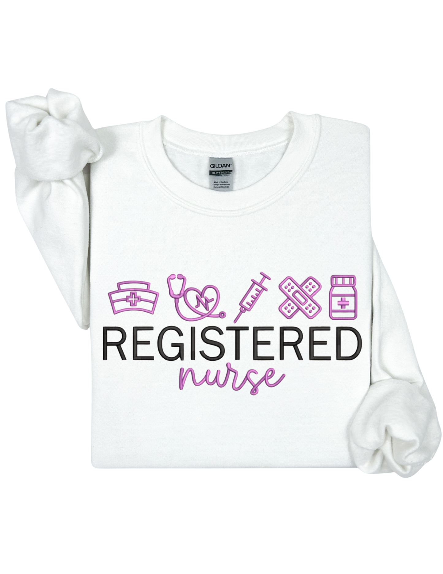Registered Nurse Embroidery Sweater